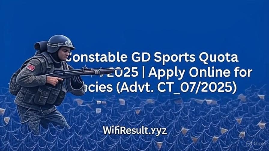 BSF Constable GD Sports Quota Recruitment 2025 | Apply Online for 241 Vacancies (Advt. CT_07/2025) BSF Sports Quota Recruitment 2025 Banner